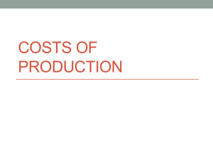 Short-Run Costs of Production