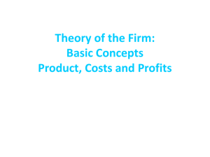 Products & costs