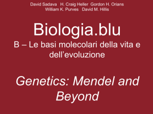Genetics: Mendel and Beyond - Zanichelli online per la scuola