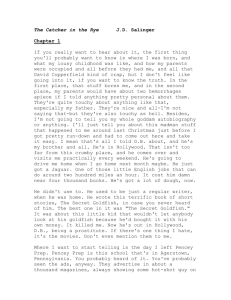 Catcher in the Rye Complete Text