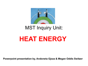 MST Inquiry Unit