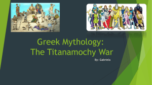 Greek Mythology: The Titanamochy War