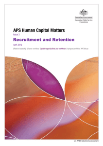 Human capital matters - Australian Public Service Commission