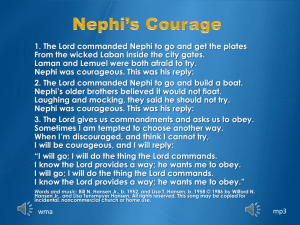 Heavenly Father Commands Nephi to Build a Ship