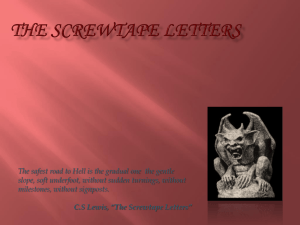The Screwtape Letters - Jeremy