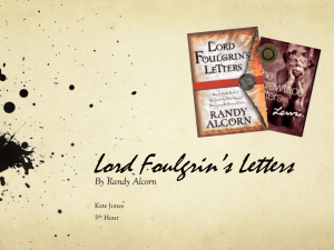 Lord Foulgrin*s Letters