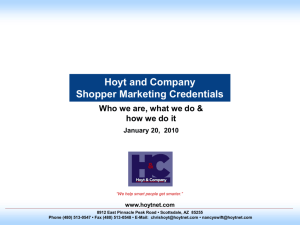 Who is Hoyt & Company? - Category Management Association