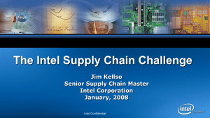 Intel's Supply Network