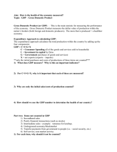 GDP Expenditures Approach