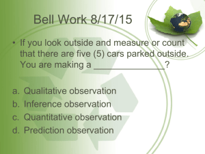 Bell Works for Scientific Method Unit