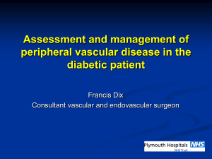 Peripheral vascular disease and diabetes
