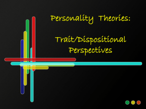 Trait/Dispositional Theory - UPM EduTrain Interactive Learning