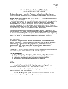 A HPC 6410 Syllabus FA 15  - Syllabi