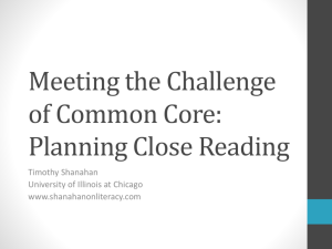 Meeting the Challenge of Common Core - Watkins