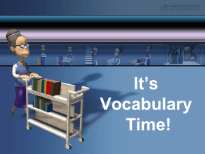 Vocabulary Workshop, Level D Etymologies: Unit 1