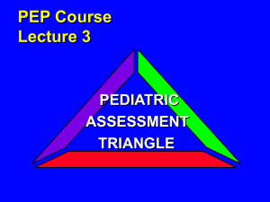 PEP Course Lecture 3 - JumpSTART Pediatric MCI Triage Tool