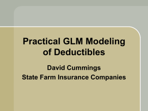 Practical GLM Modeling: Deductibles