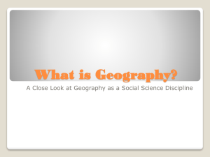 What is Geography? - AP Human Geography