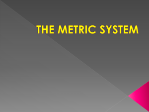1-b metric system ppt