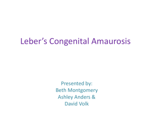 Leber*s Congenital Amaurosis