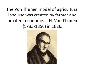 The Von Thunen model