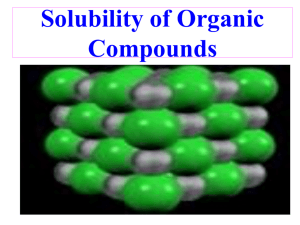Organic Chemistry Lab 6 – N.70 – Solubility