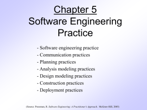 Chapter 5 - Software Engineering Practice