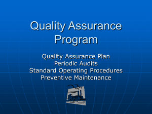 Quality Assurance Program - Cemtek Environmental, Inc.