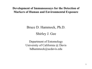 Development of Immunoassays for the Detection of - CLU-IN