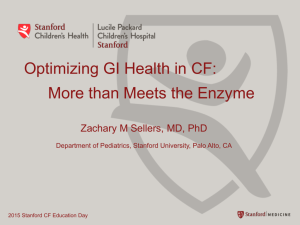 Zachary Sellers, MD-Optimizing GI Health in CF