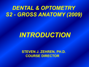 Ppts/Introduction to Gross Anatomy Module