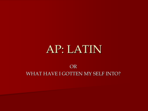 latin iv: ap latin literature