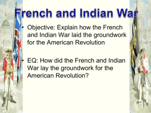 French and Indian War Visual