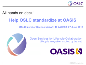 Slides [] - Open Services for Lifecycle Collaboration