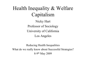 Health Inequality & Welfare Capitalism