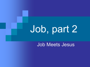 Job - God's Character
