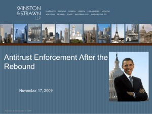 Antitrust Enforcement Under the New Obama Administration