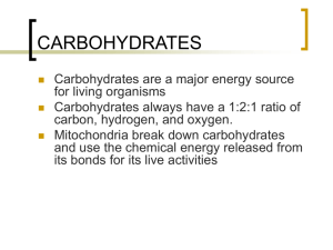carbohydrates - UniMAP Portal