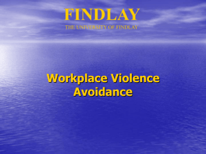 Workplace Violence Avoidance