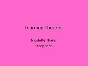 Learning Theories - UHS-CD3