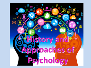 Approaches to Psychology PowerPoint
