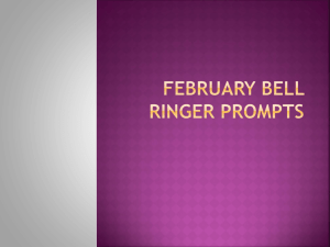 February Bell Ringer Prompts