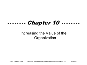 ch10 - Increasing the Value of the Organization
