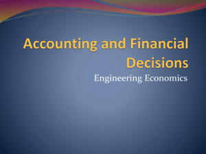 Accounting - Engineering Economics Analysis