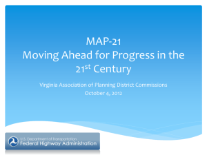 MAP-21 - Virginia Association of Planning District Commissions