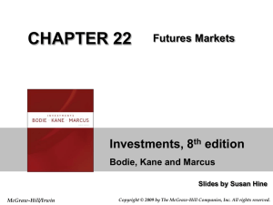 Chapter 22: Futures Markets