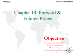 Chapter 14: Forward & Futures Prices