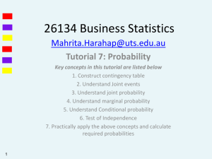 26134 Business Statistics