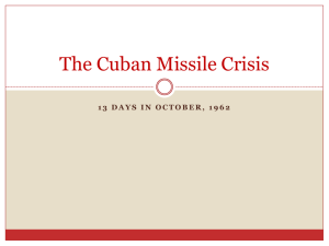 The Cuban Missile Crisis - pams