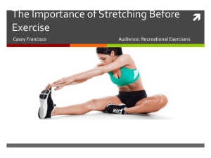 Benefits of Stretching Powerpoint